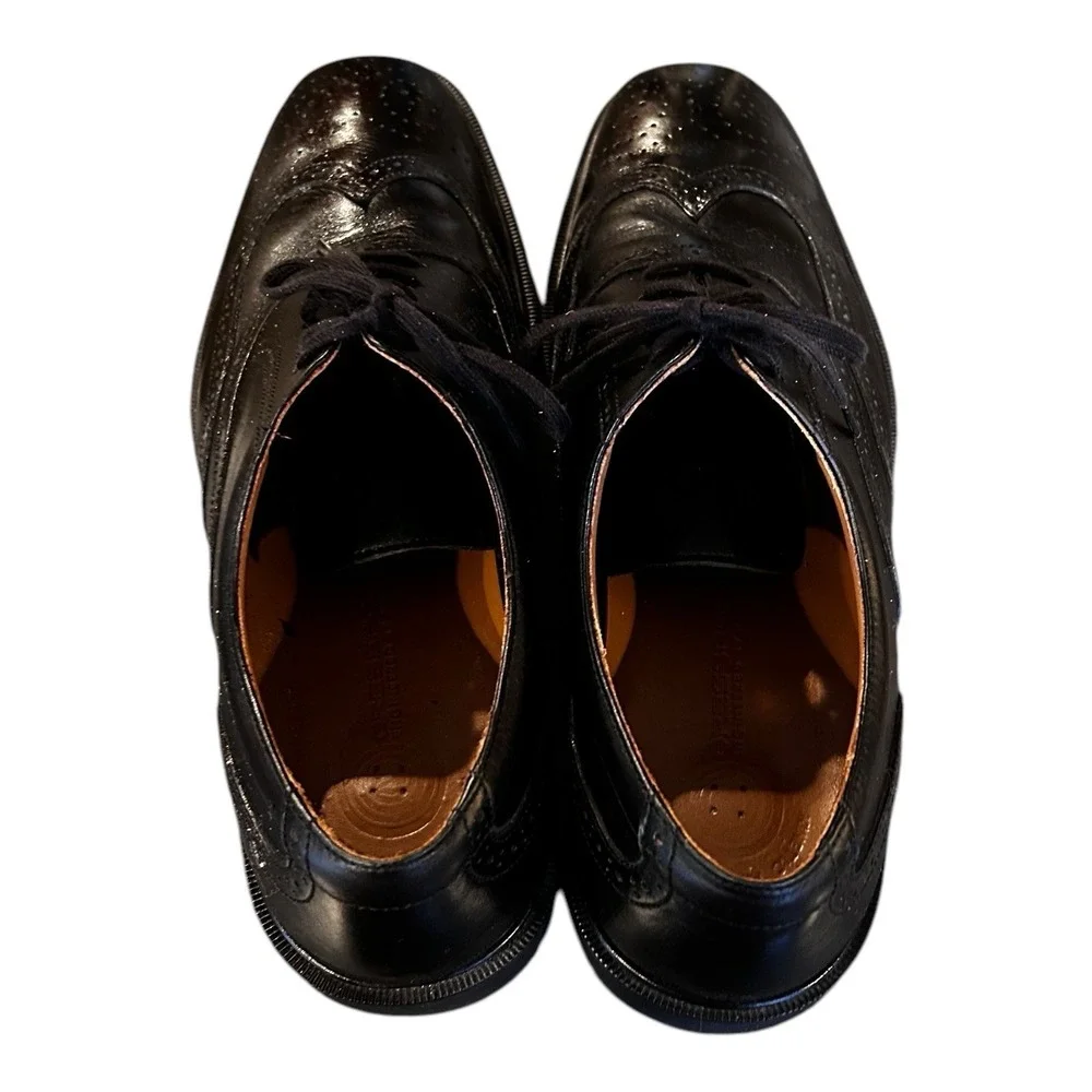 Rockport‎ DresSports Mens Shoes Size 9.5M Black Oxford Wingtip Lace up